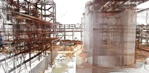 Smelting plant, 3d laser scanning